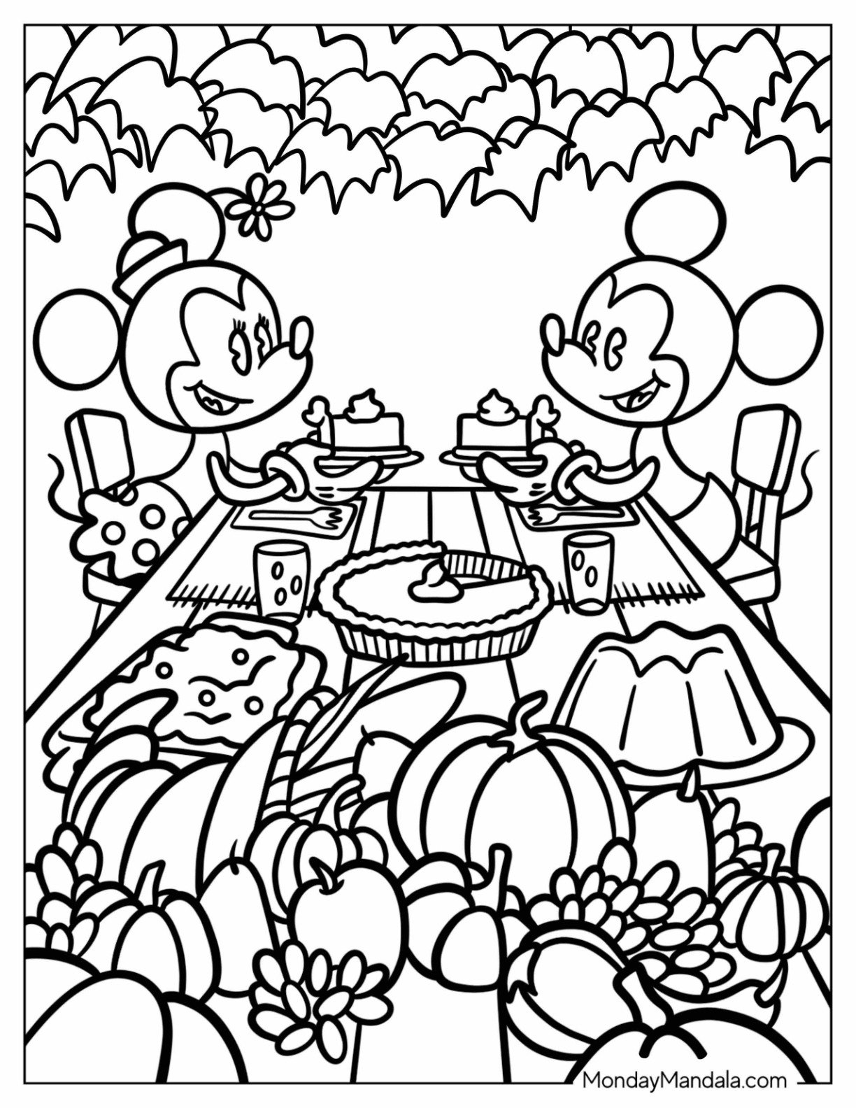 happy thanksgiving day coloring pages