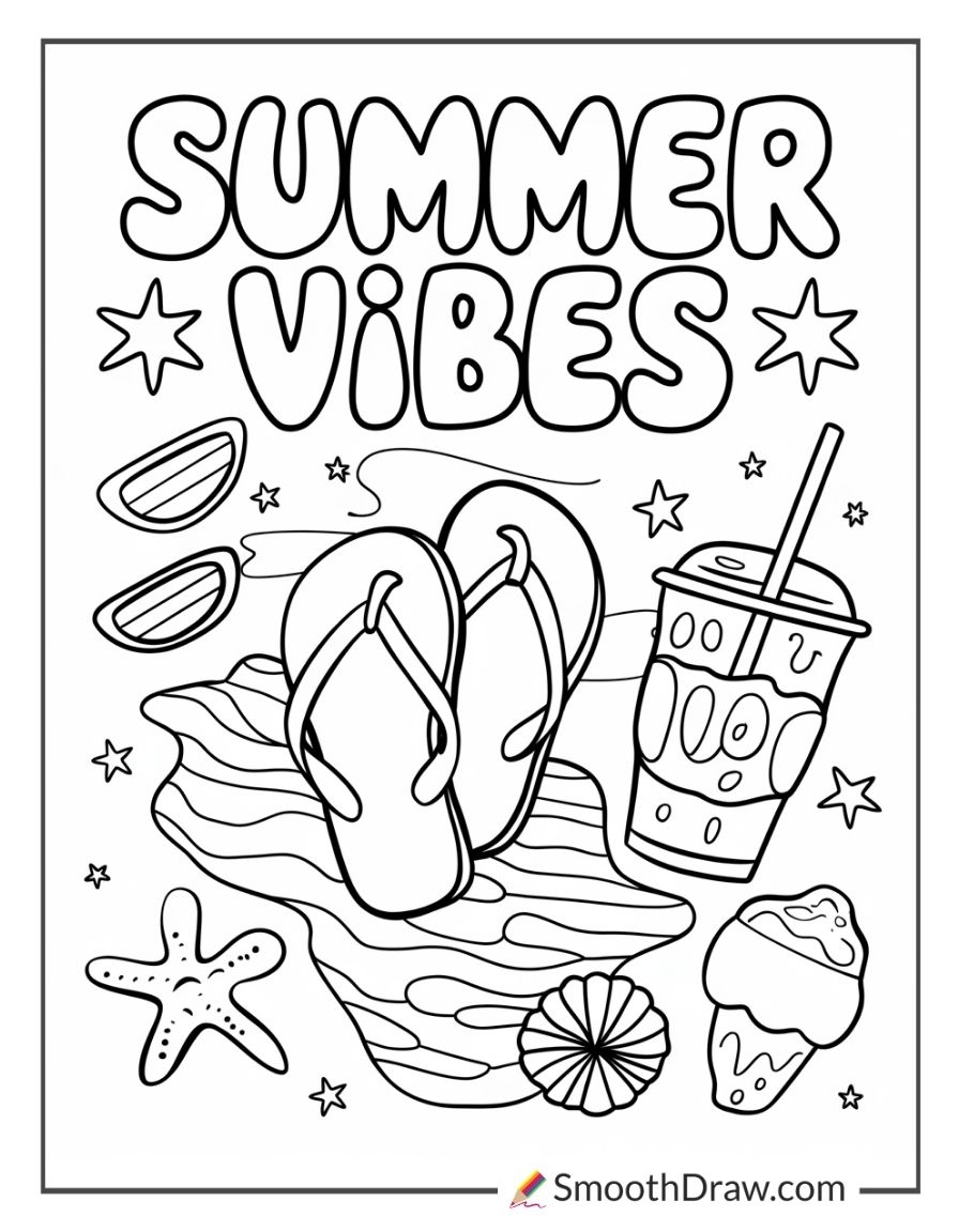 Pictures To Color For Summer