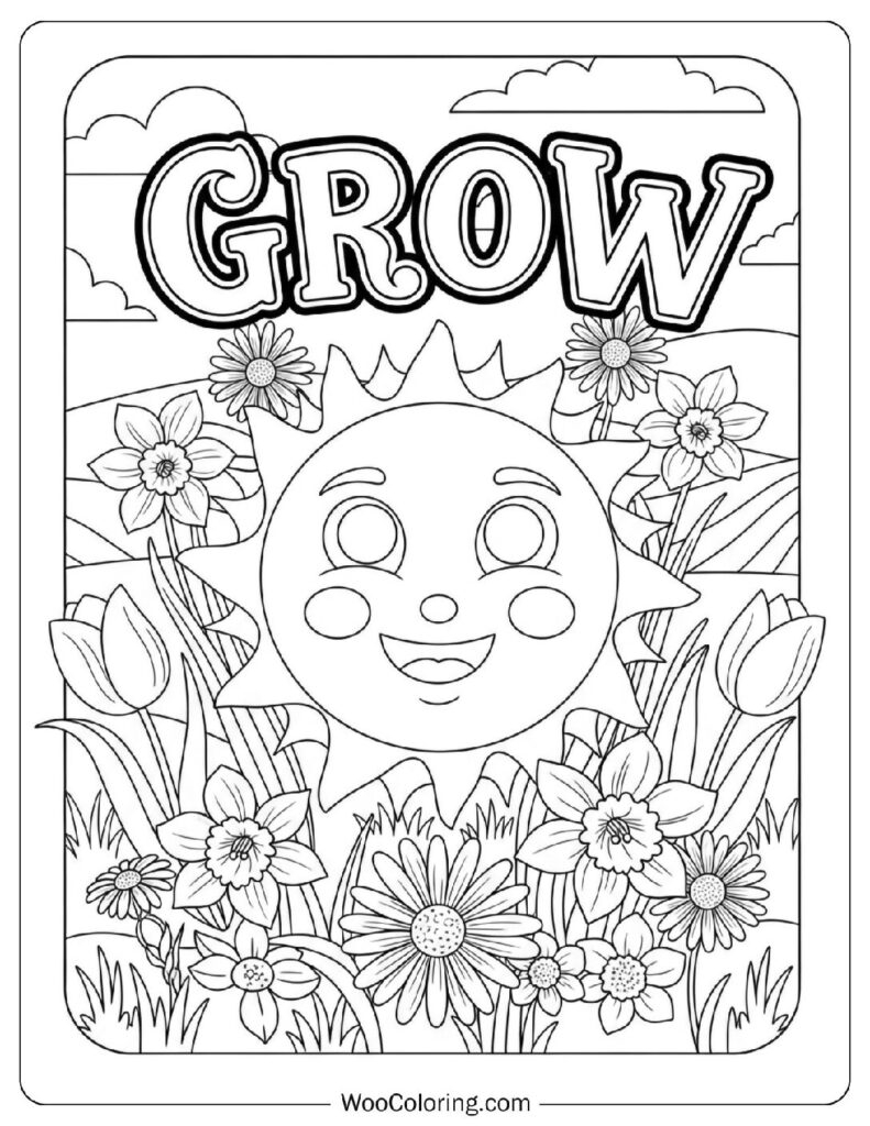 spring break coloring sheets