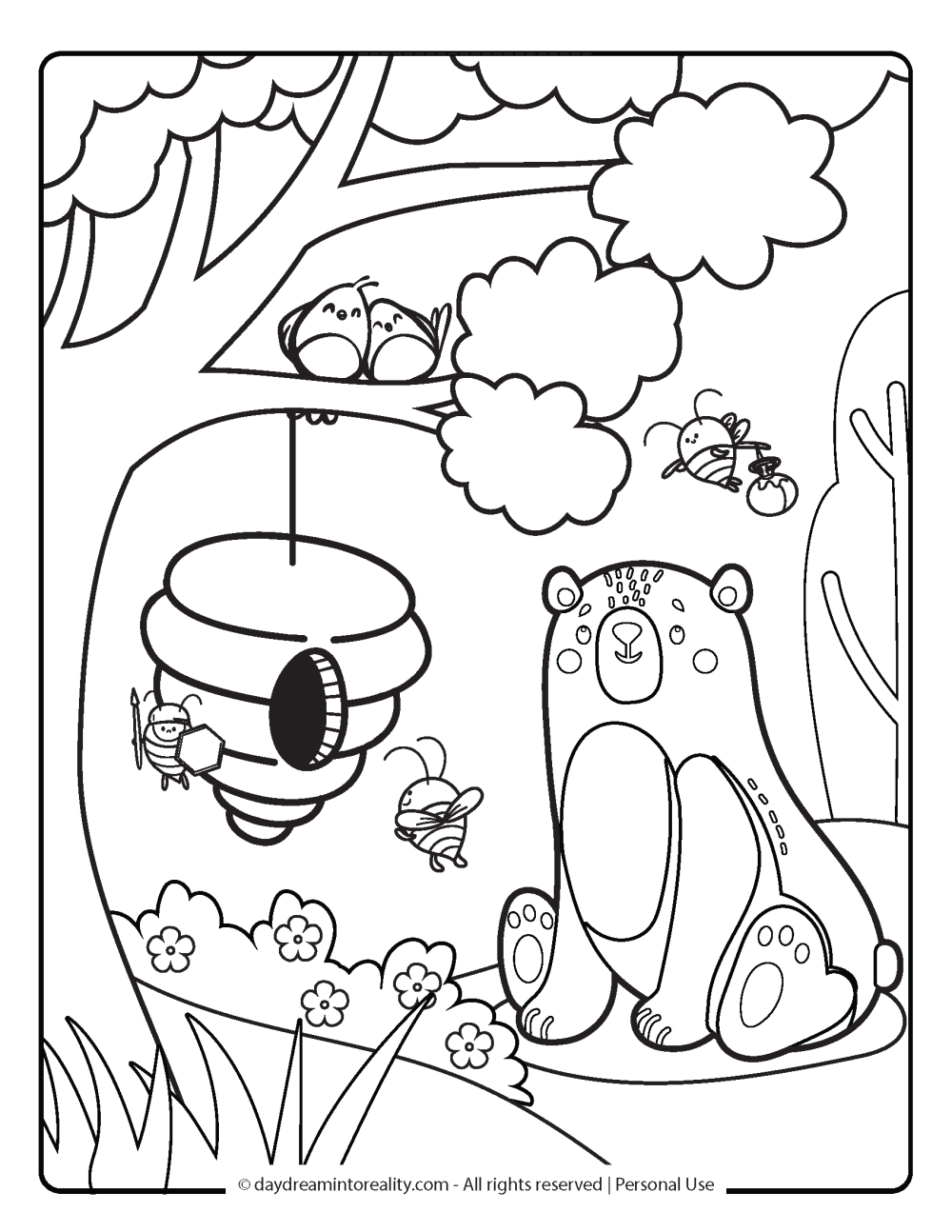 35 Spring Coloring Pages Free PDF Printables Daydream Into Reality