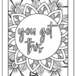 37 Inspirational Quotes Coloring Pages Positive PDF Printables