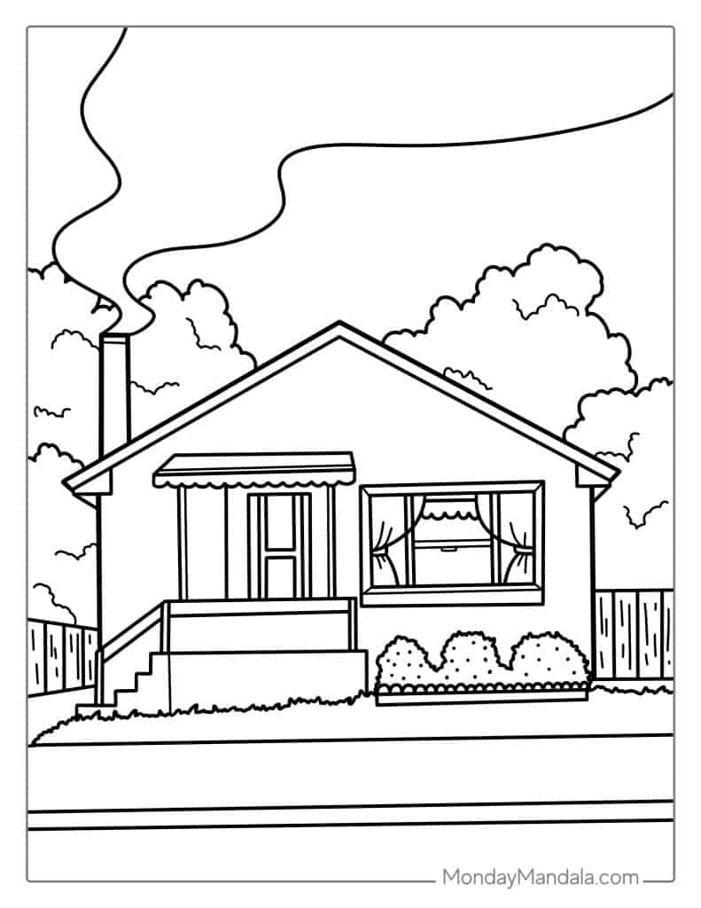 40 House Coloring Pages Free PDF Printables 40 House Coloring Pages Free PDF Printables