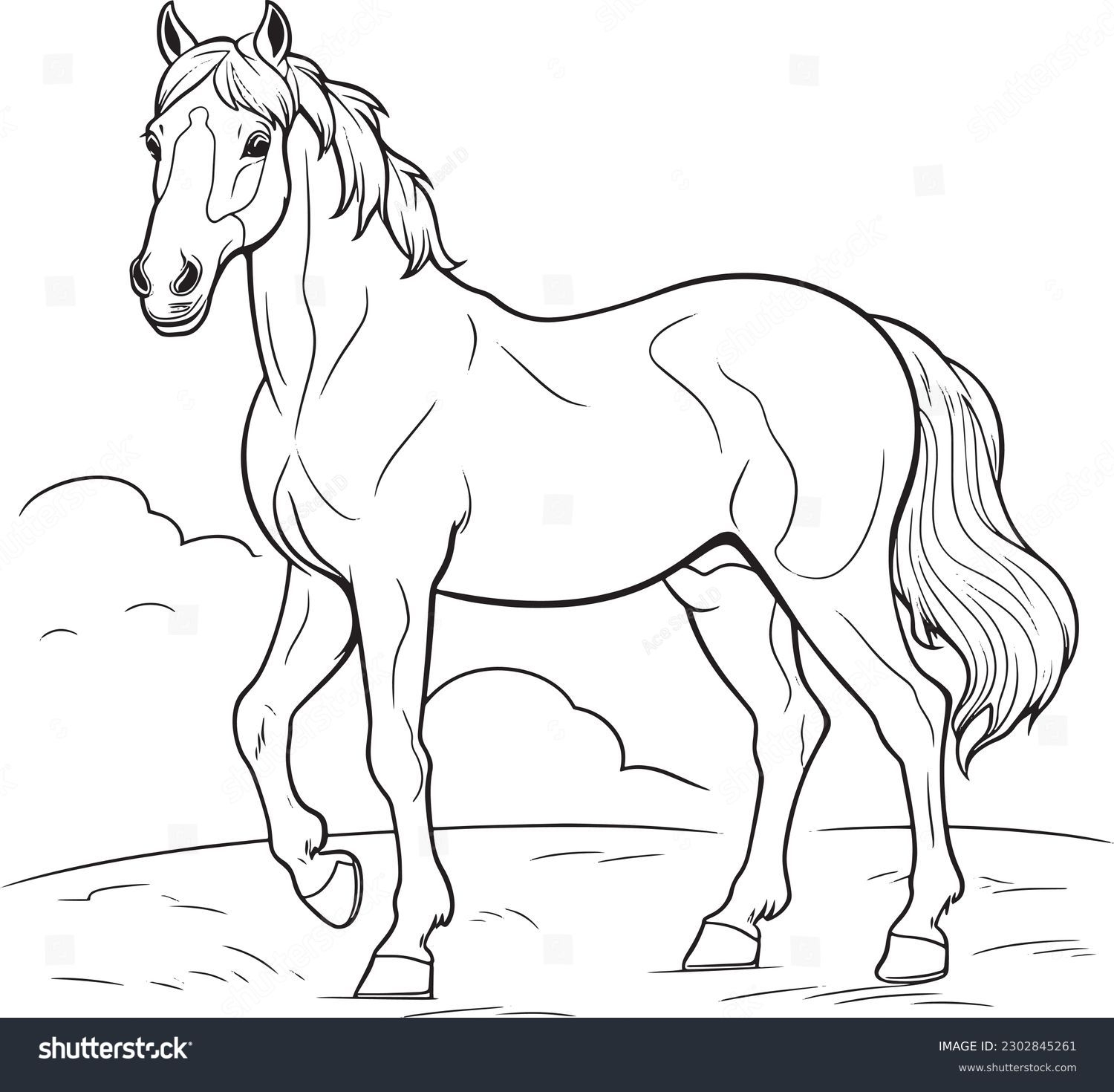 Horse Images To Colour