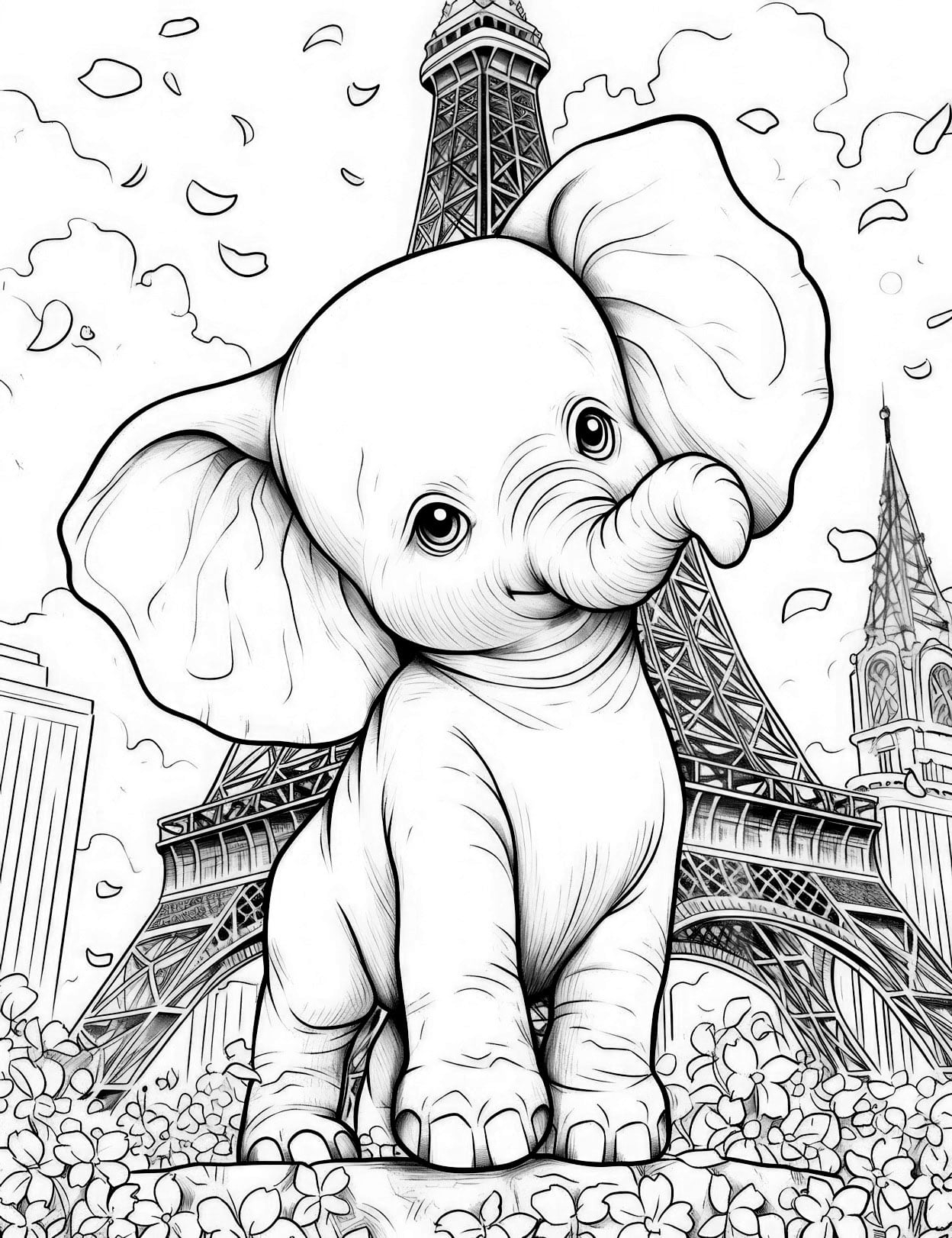 elephant coloring pages printable elephant coloring pages printable