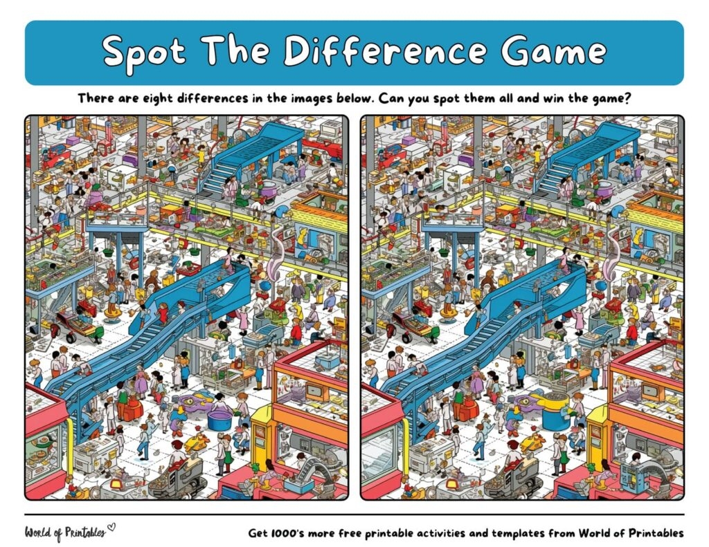 75 Difficult Spot The Difference Games World Of Printables 75 Difficult Spot The Difference Games World Of Printables