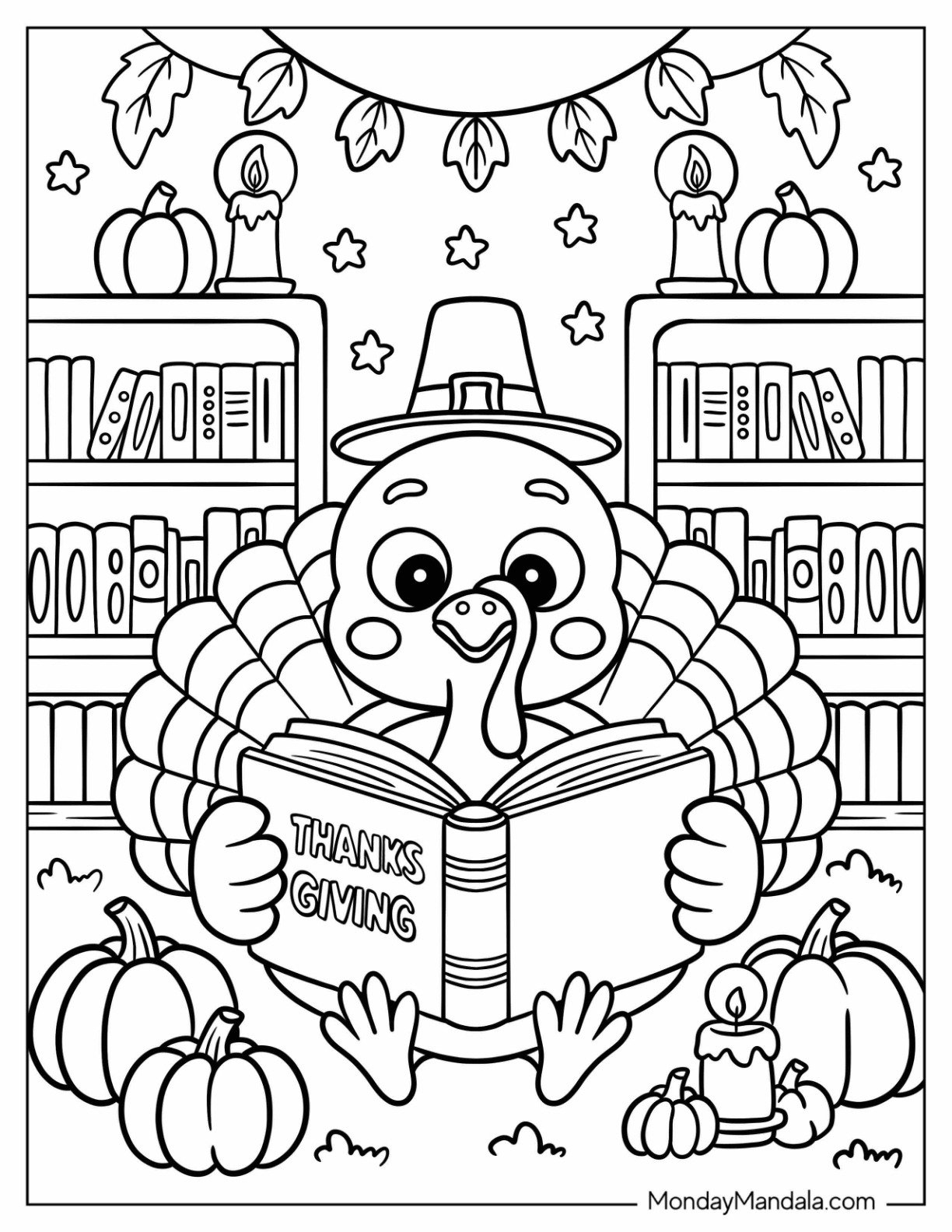 Happy Thanksgiving Day Coloring Pages