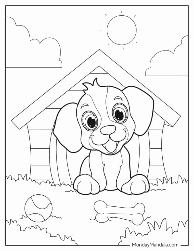 Free Dog Coloring Pictures