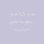 Aesthetic Inspirational Quote Pastel Wallpaper For Iphone Your Life Is As Good As Your Mindset