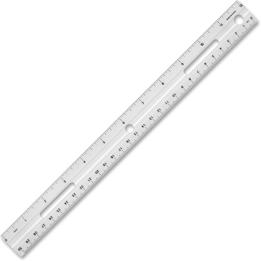 ruler with inches and centimeters