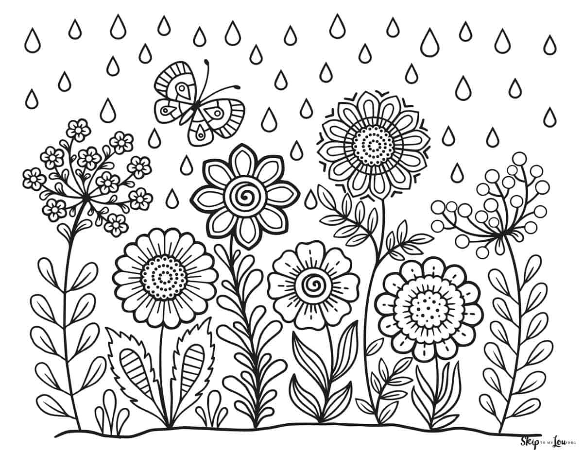 Free Coloring Sheets Spring