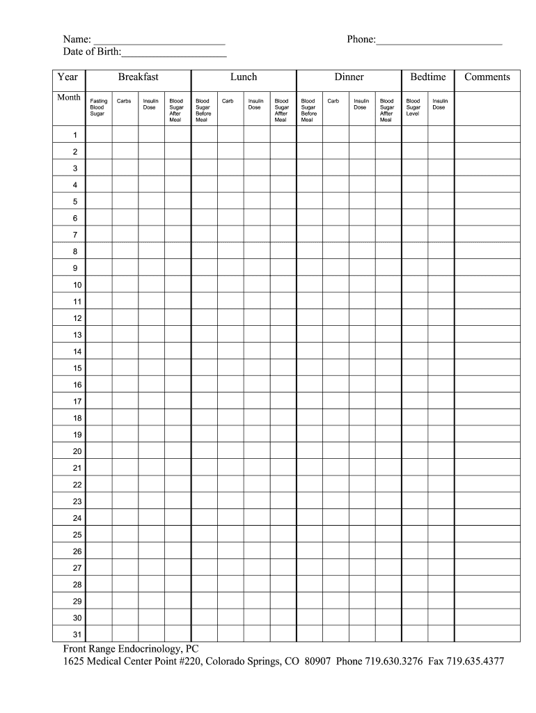 Blood Glucose Meal Log Form Fill Online Printable Fillable Blank PdfFiller Blood Glucose Meal Log Form Fill Online Printable Fillable Blank PdfFiller