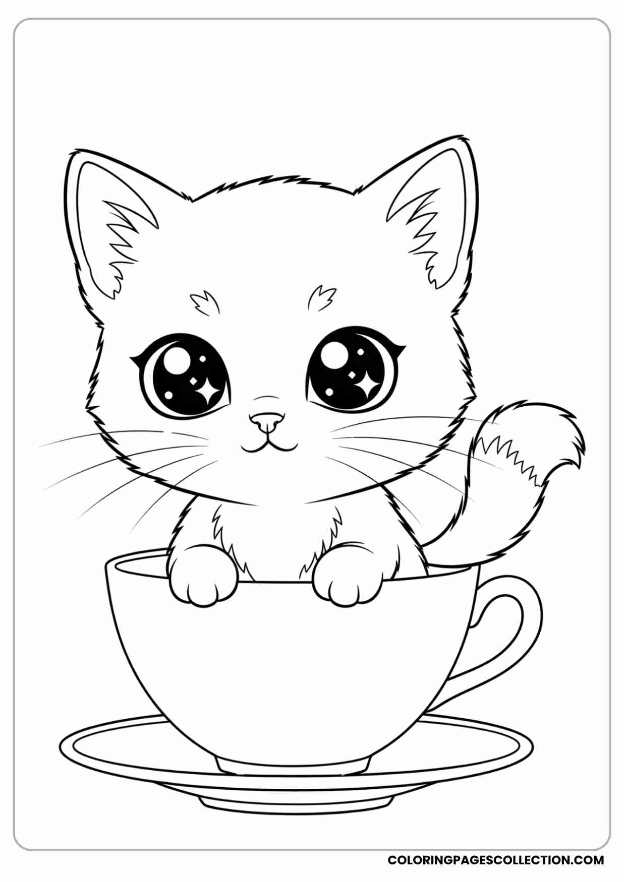 free kitty coloring pages free kitty coloring pages