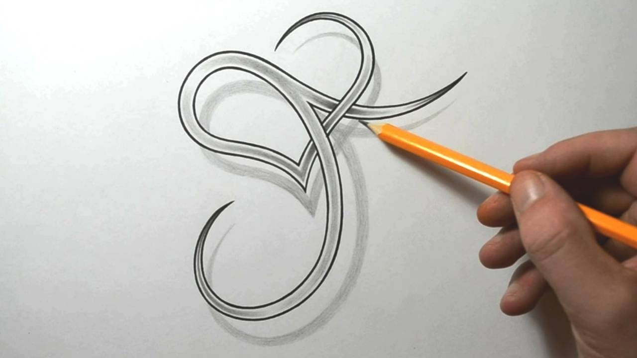 Designing A Stylized J With A Heart Letter Tattoo Designs YouTube Designing A Stylized J With A Heart Letter Tattoo Designs YouTube