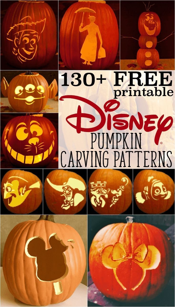 Disney Pumpkin Stencils Over 130 Printable Pumpkin Patterns For Halloween