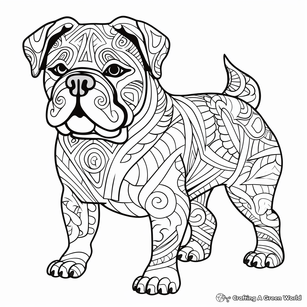 Dog Coloring Pages For Adults Free Printable 
