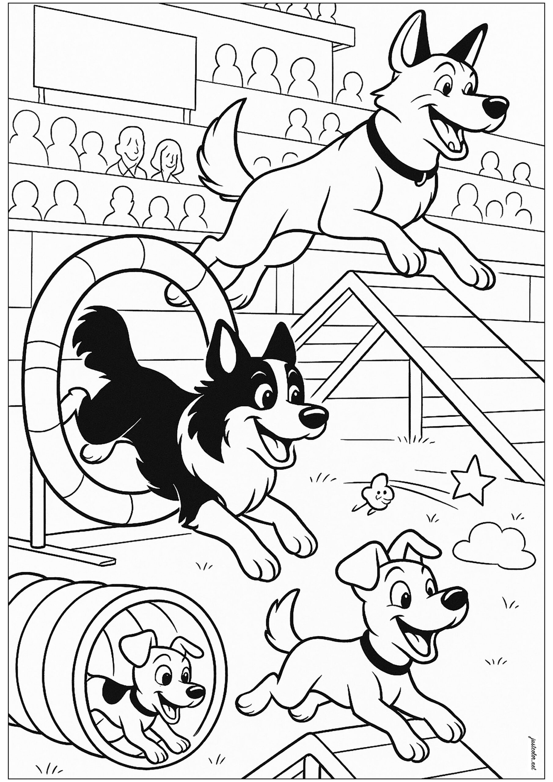 dog coloring pictures free