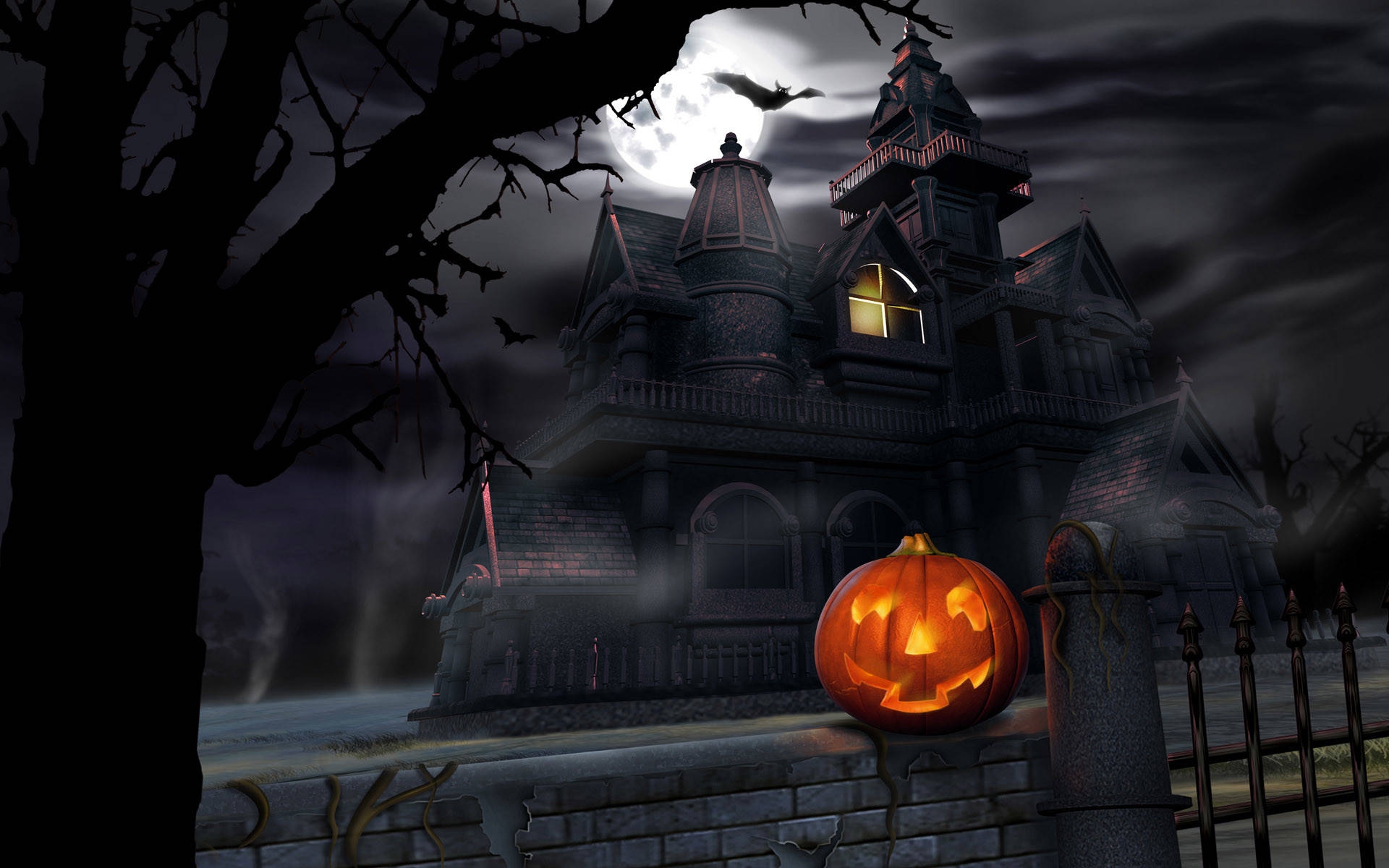 Download Free Desktop Wallpaper Of Halloween Night Free Computer Desktop Wallpaper Wallpapers