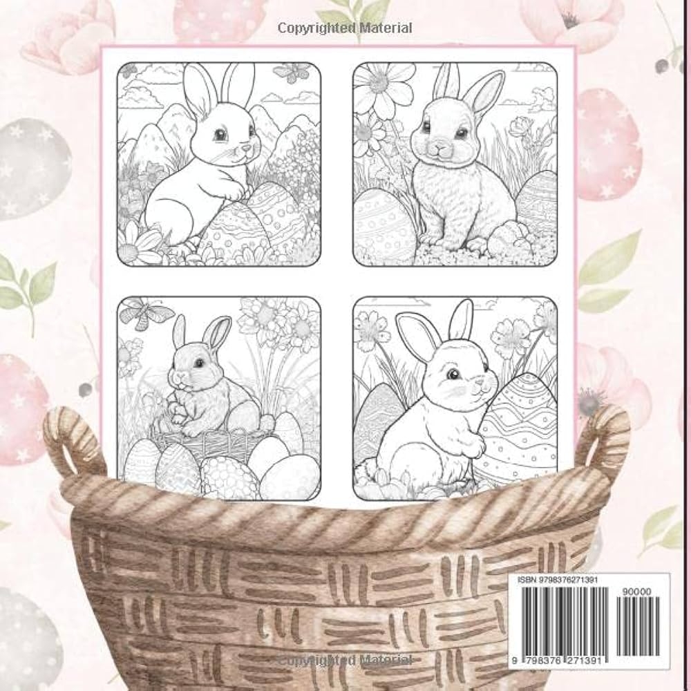 Easter Bunny Coloring Book For Kids And Adults 100 Coloring Pages Of Cute Rabbits Adult Easter Coloring Book Adorable Easter Rabbits Coloring Book For Girls Adults And Kids Ganteaume Rebeca 9798376271391 Amazon 