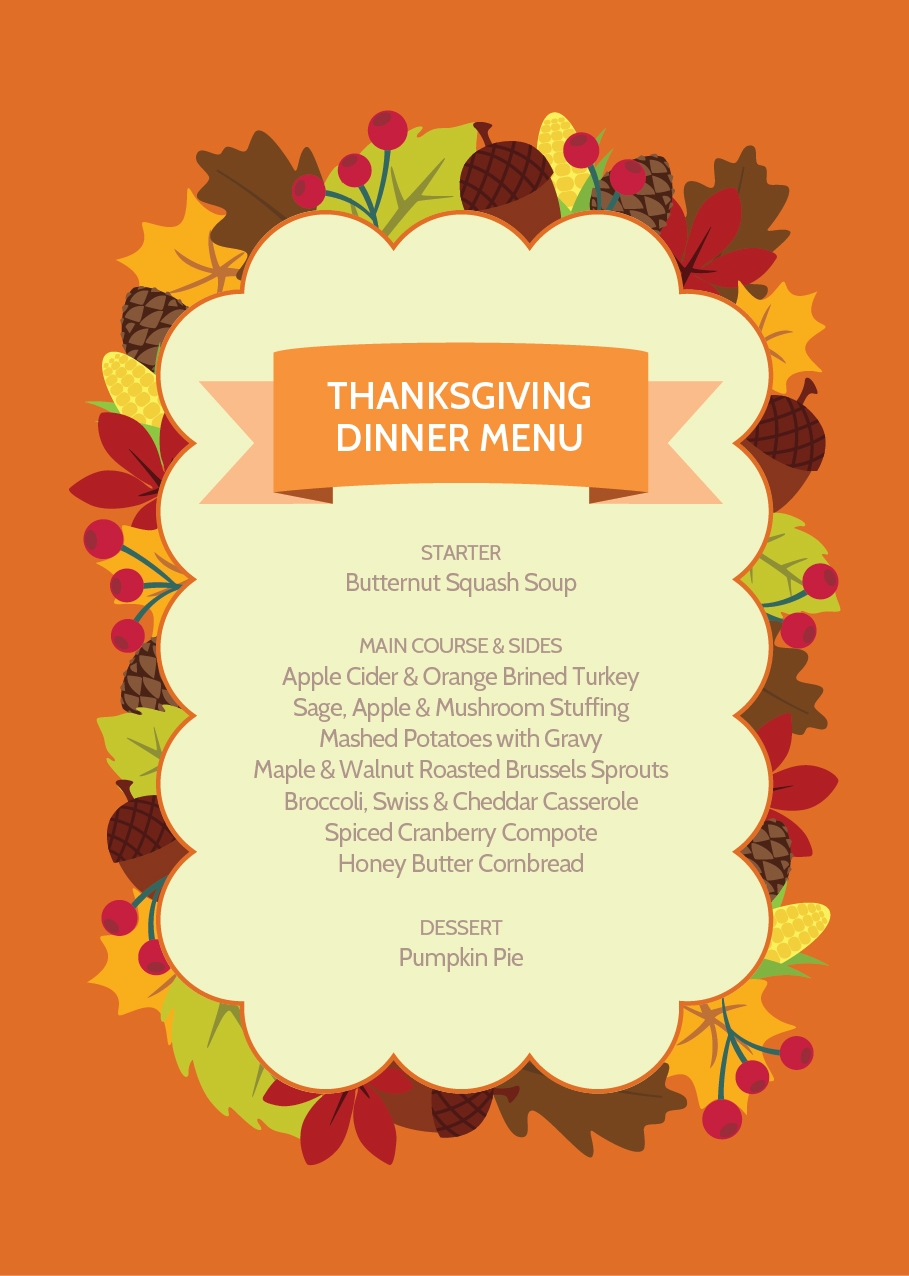 Easy And Tasty Thanksgiving Dinner Menu Recipes And Grocery Shopping List Merriment Design Easy And Tasty Thanksgiving Dinner Menu Recipes And Grocery Shopping List Merriment Design