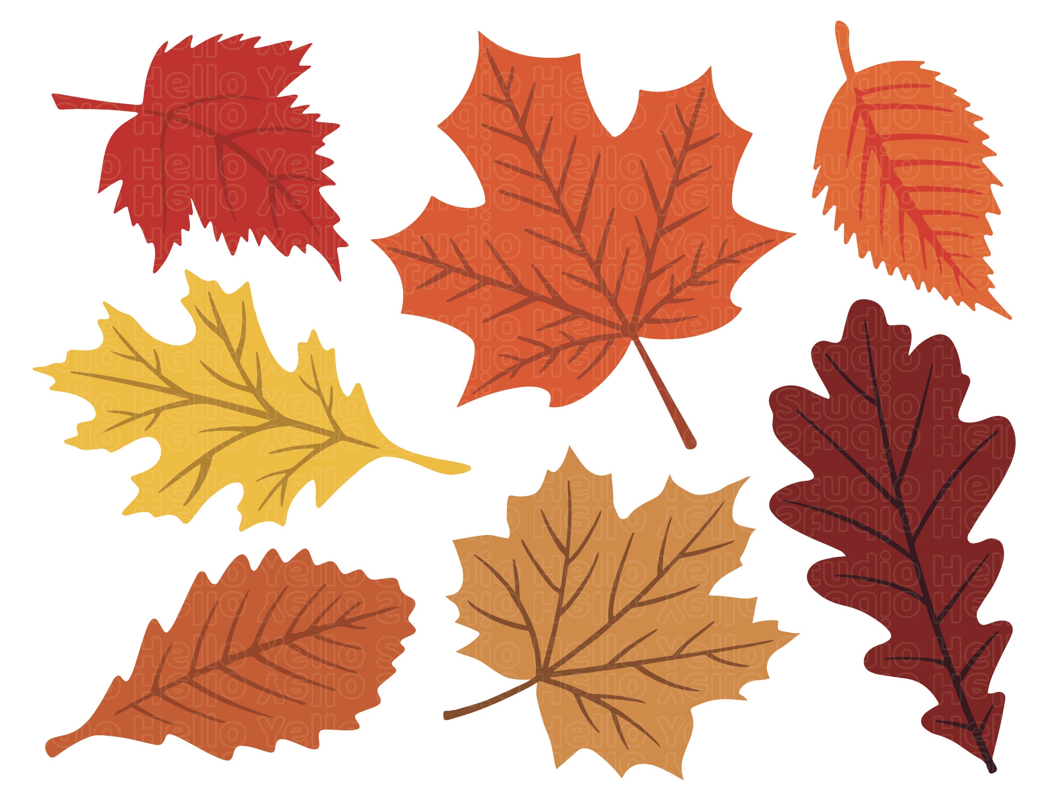 Fall Leaves Cut Out