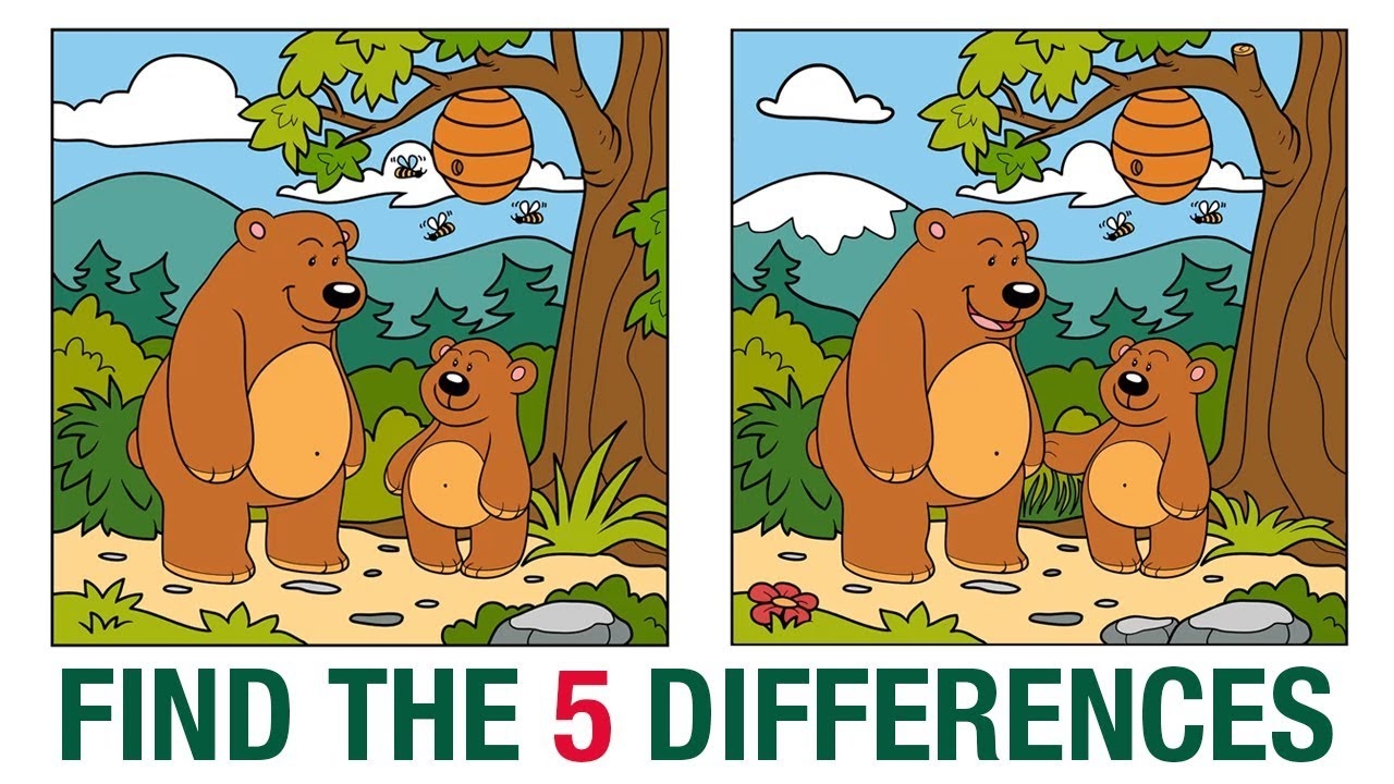 Find The 5 Differences Best Spot The Difference Game Fun Puzzles For Kids Mango Kids YouTube