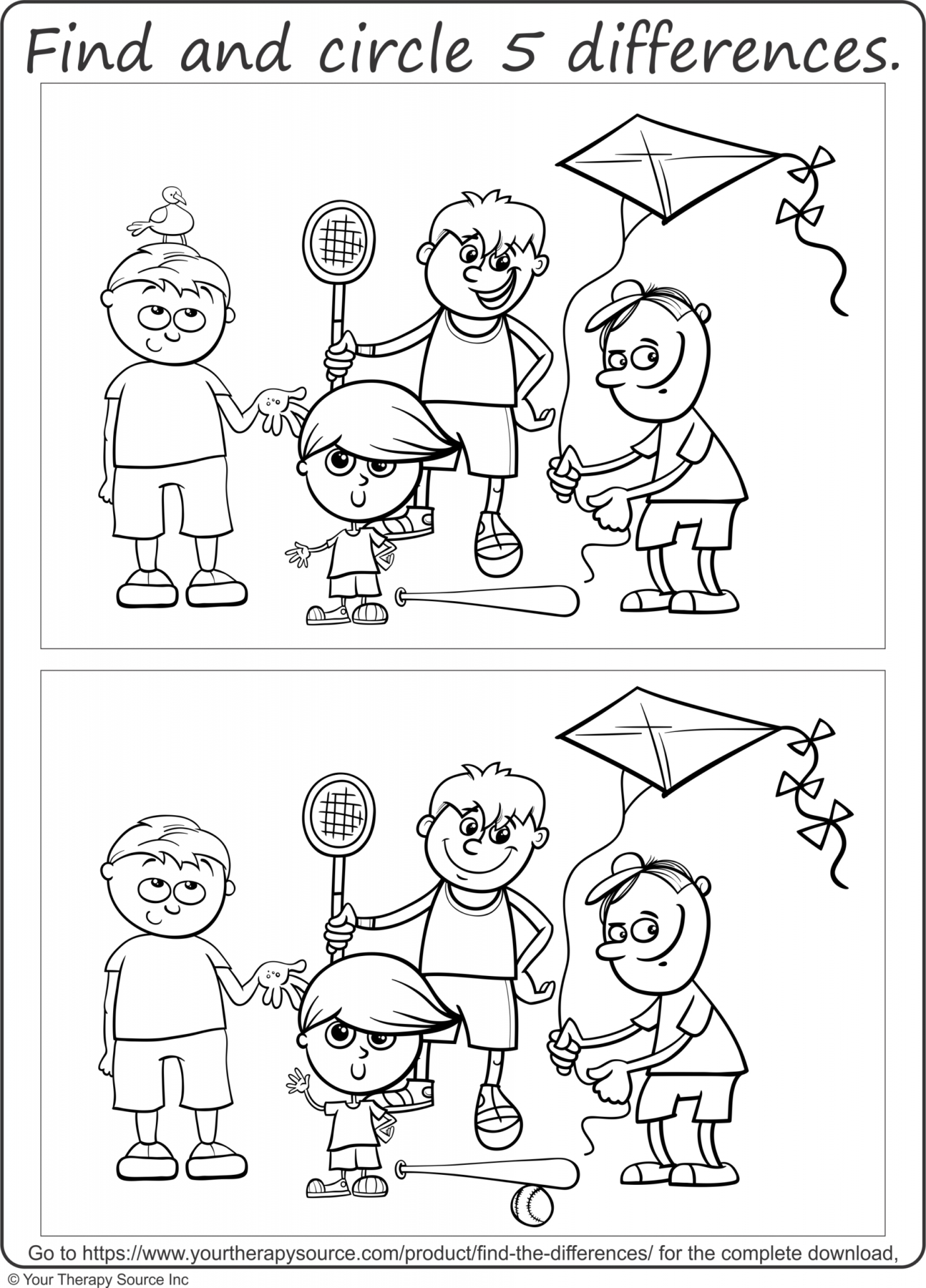 Find The Differences Your Therapy Source Find The Differences Your Therapy Source