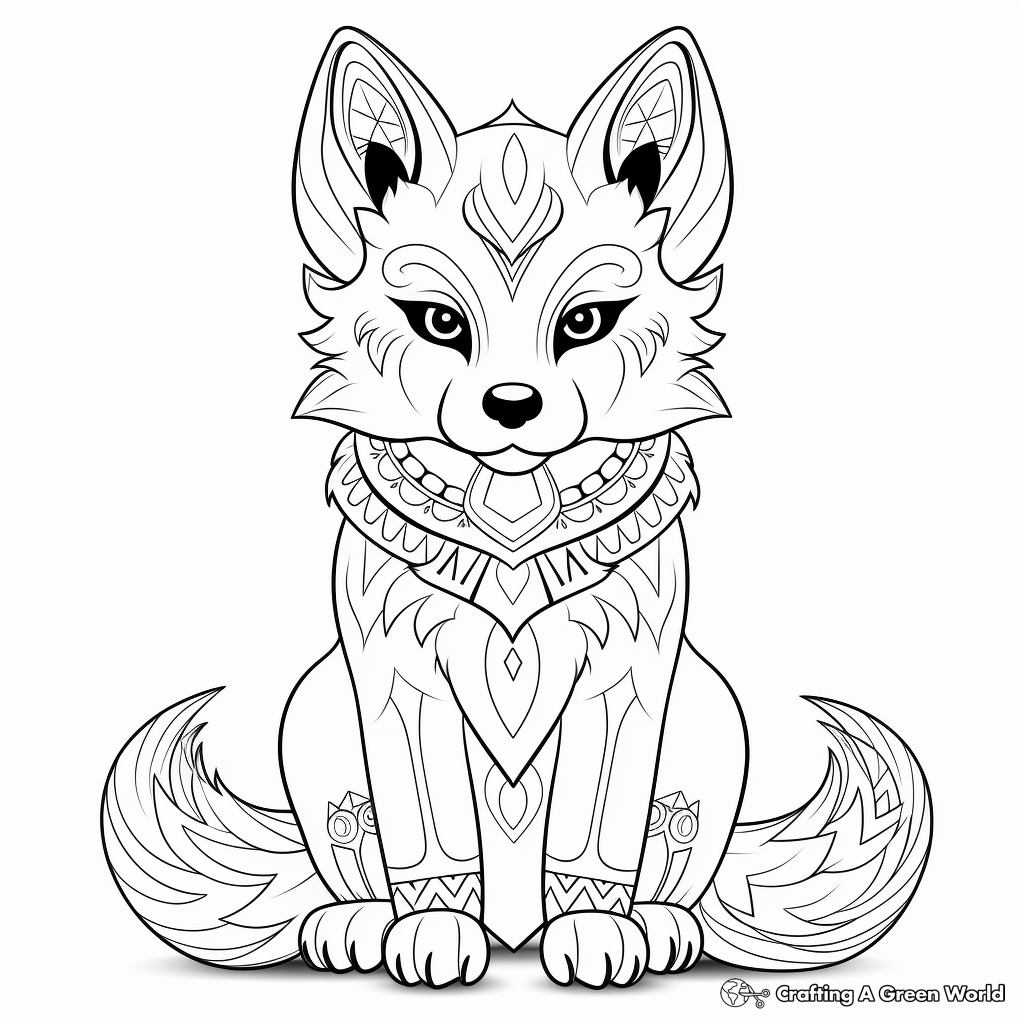 Printable Fox Coloring Pages