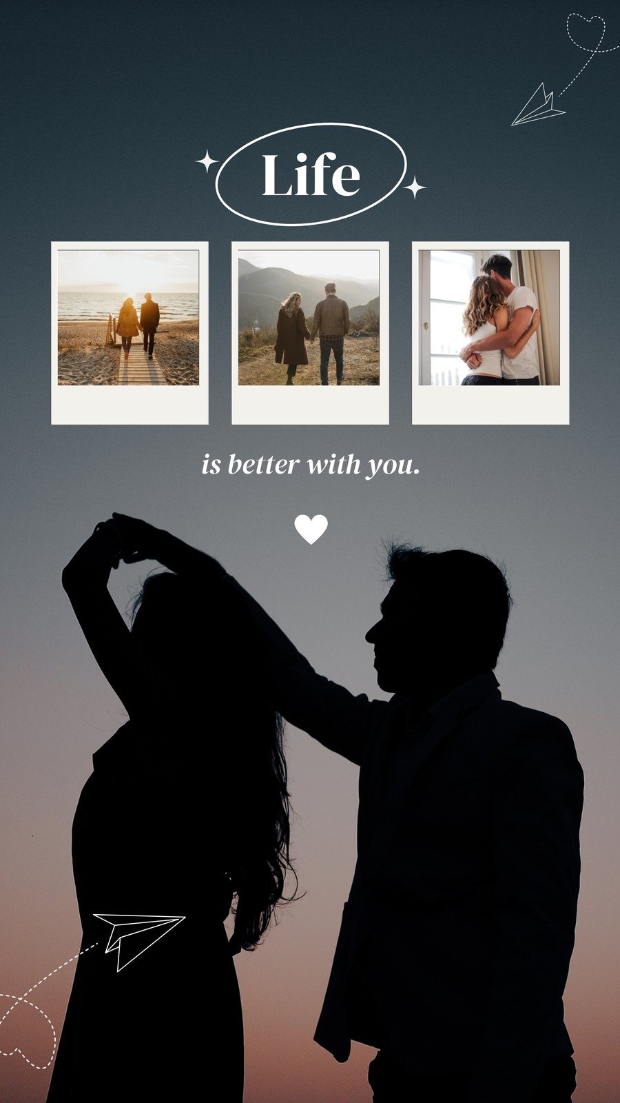 Free And Customizable Wallpaper Couple Templates