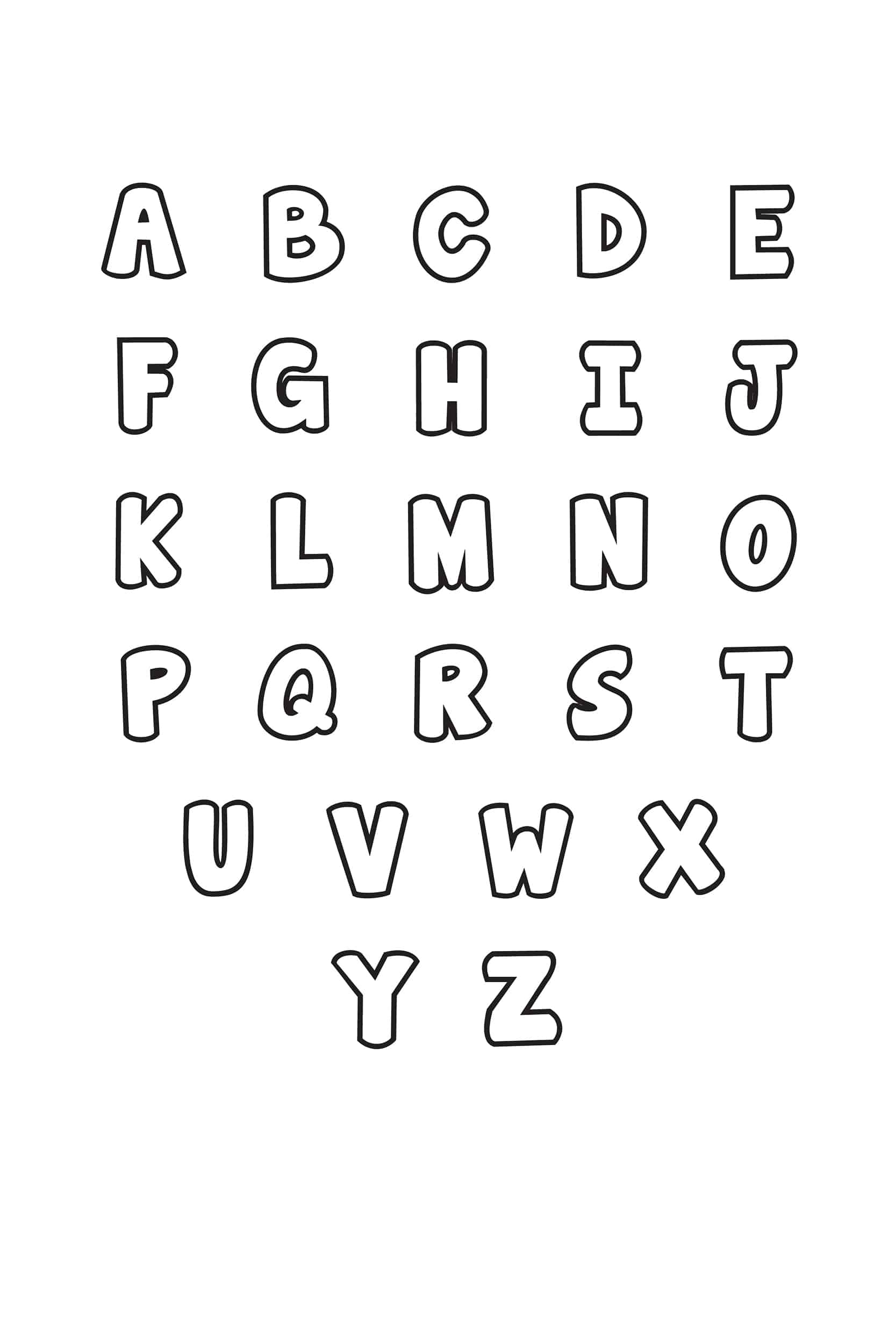 Letter Stencils To Print Free