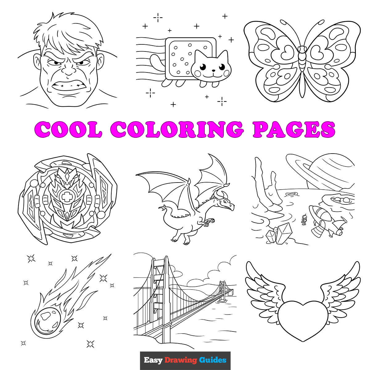 cool coloring pages easy cool coloring pages easy