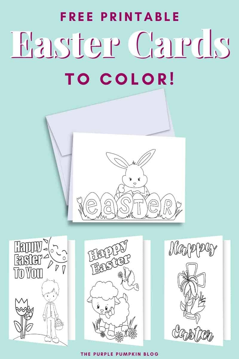 Free Printable Easter Cards To Color Fun Easter Activities For Kids