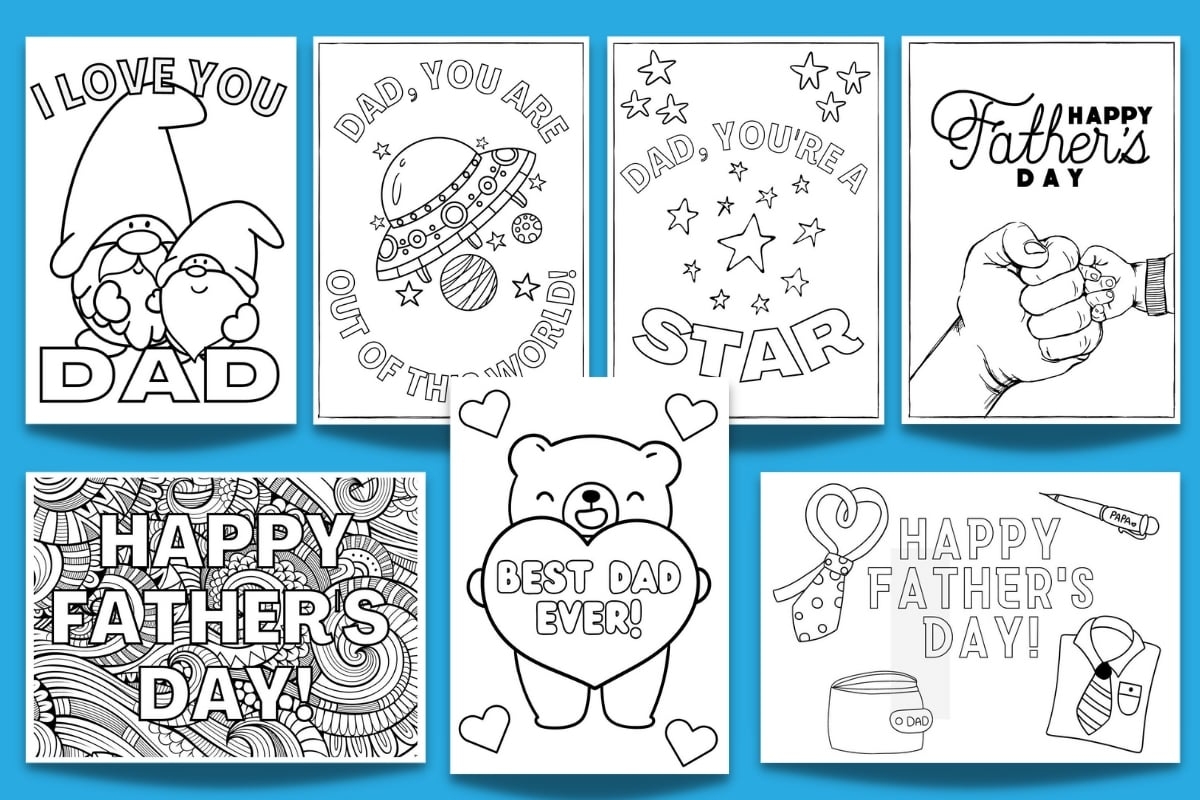 Free Printable Father s Day Cards To Color