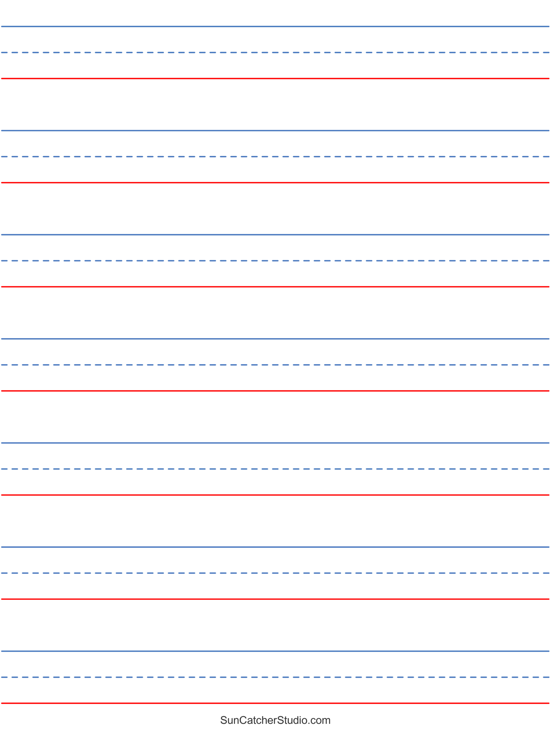 Printable Wide Ruled Paper