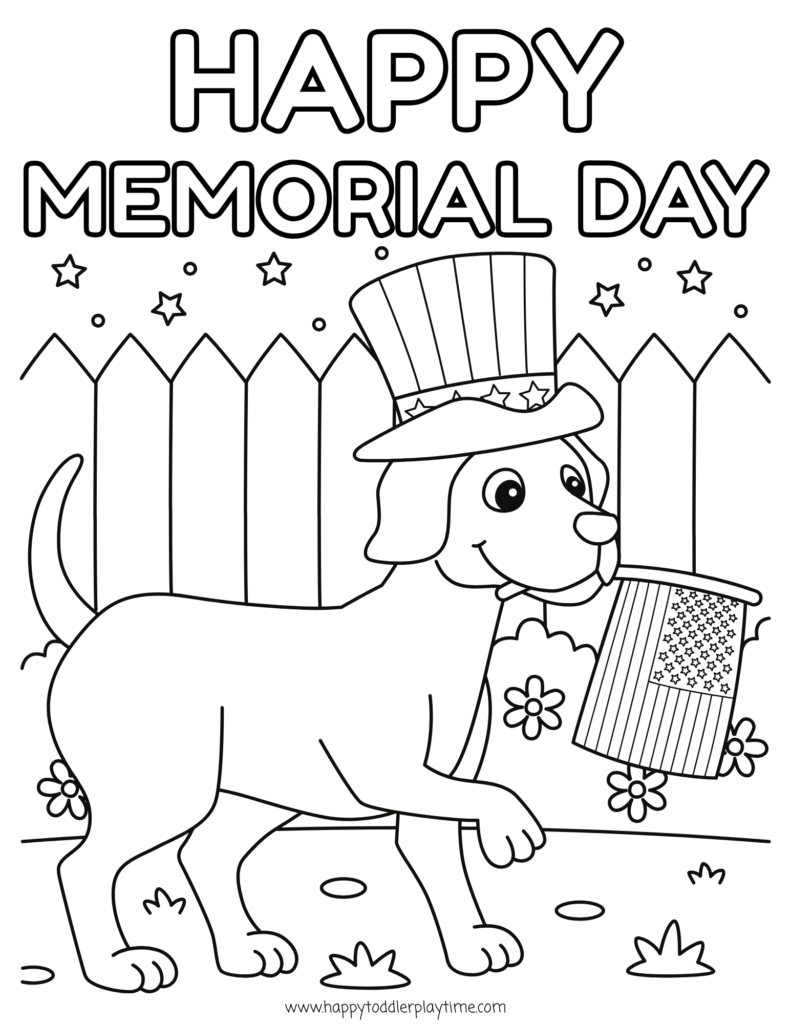 memorial day pictures to color