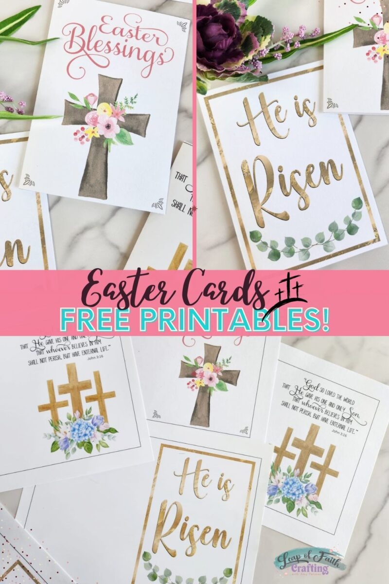 FREE Printable Religious Easter Card 3 Designs Leap Of Faith Crafting