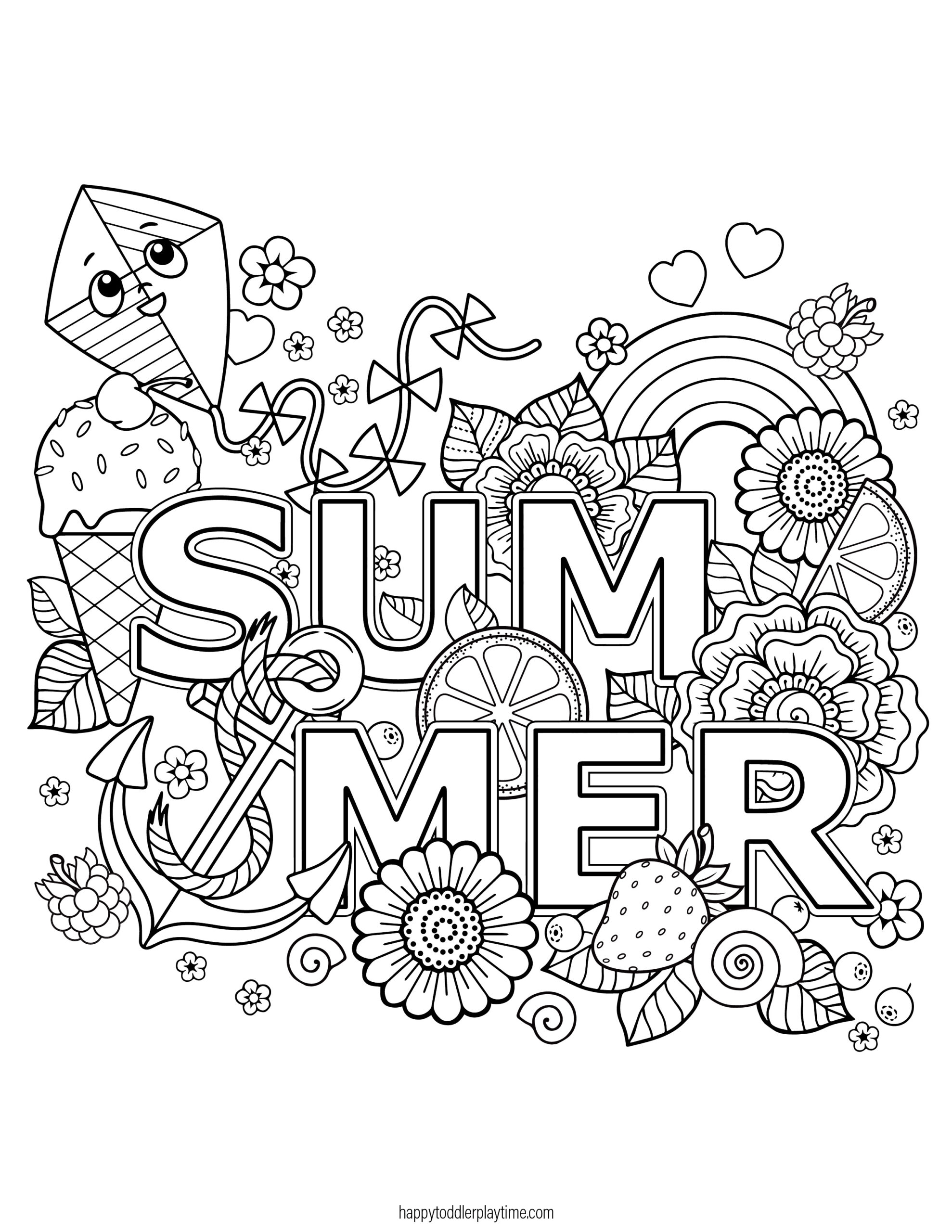 printable coloring pages summer printable coloring pages summer