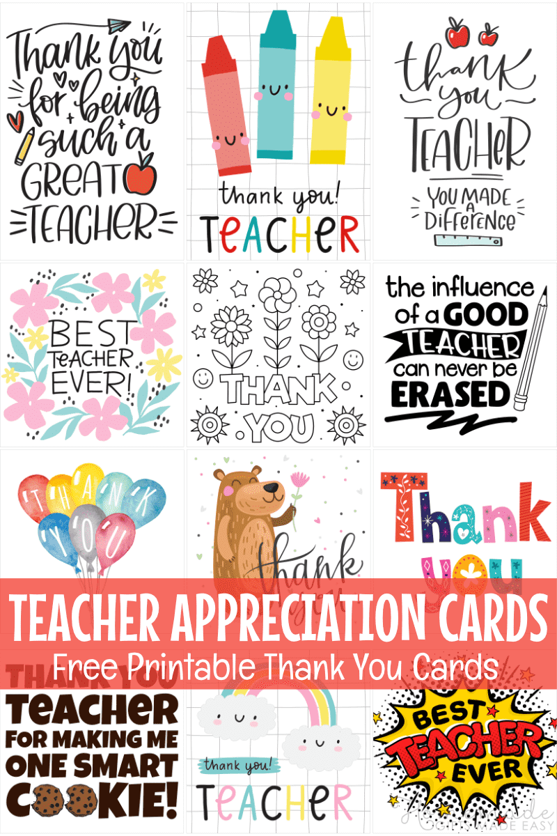 teacher appreciation card printable teacher appreciation card printable