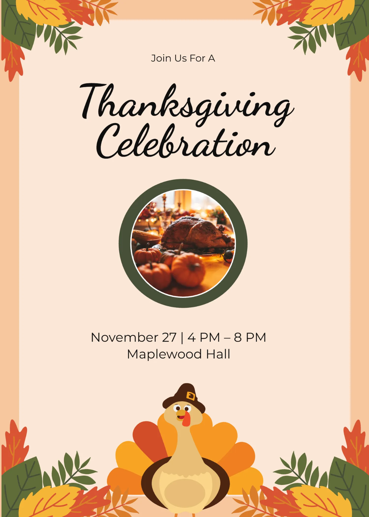 free thanksgiving invite template