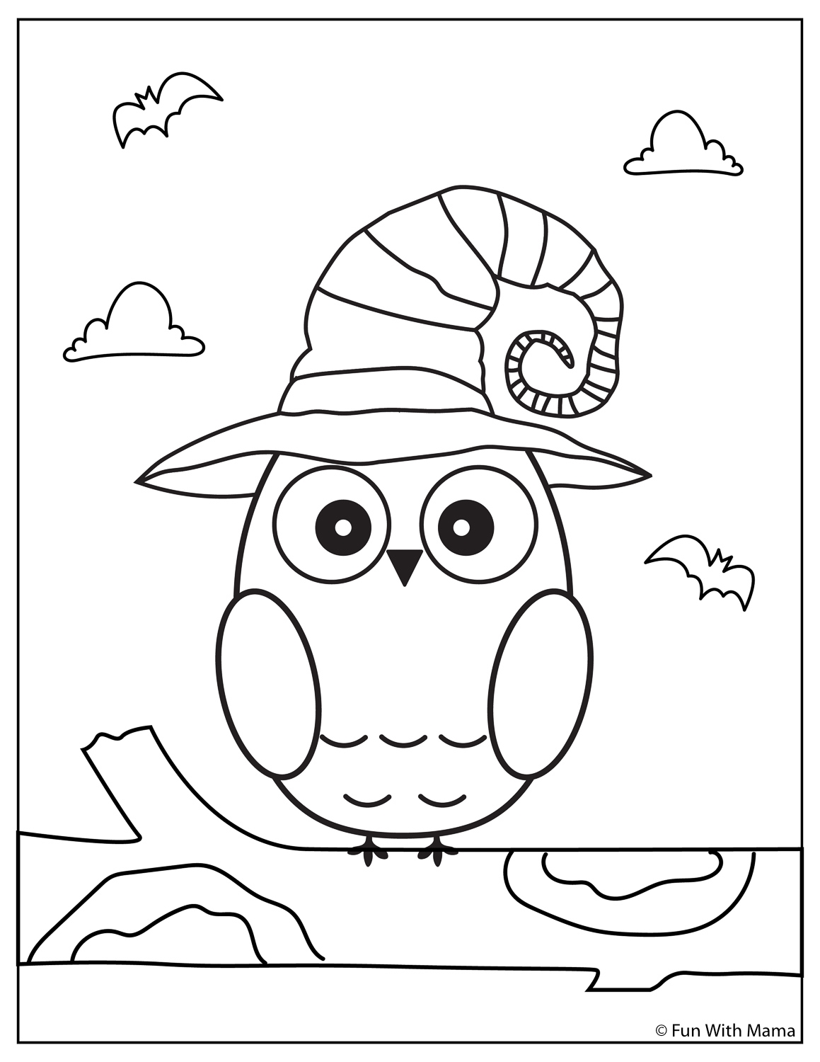 free printable coloring pages for halloween