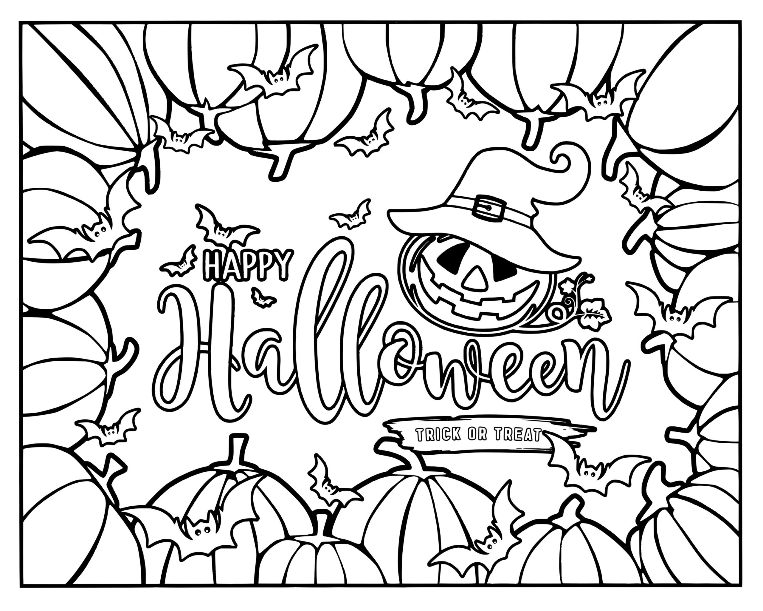 Coloring Pictures Of Halloween