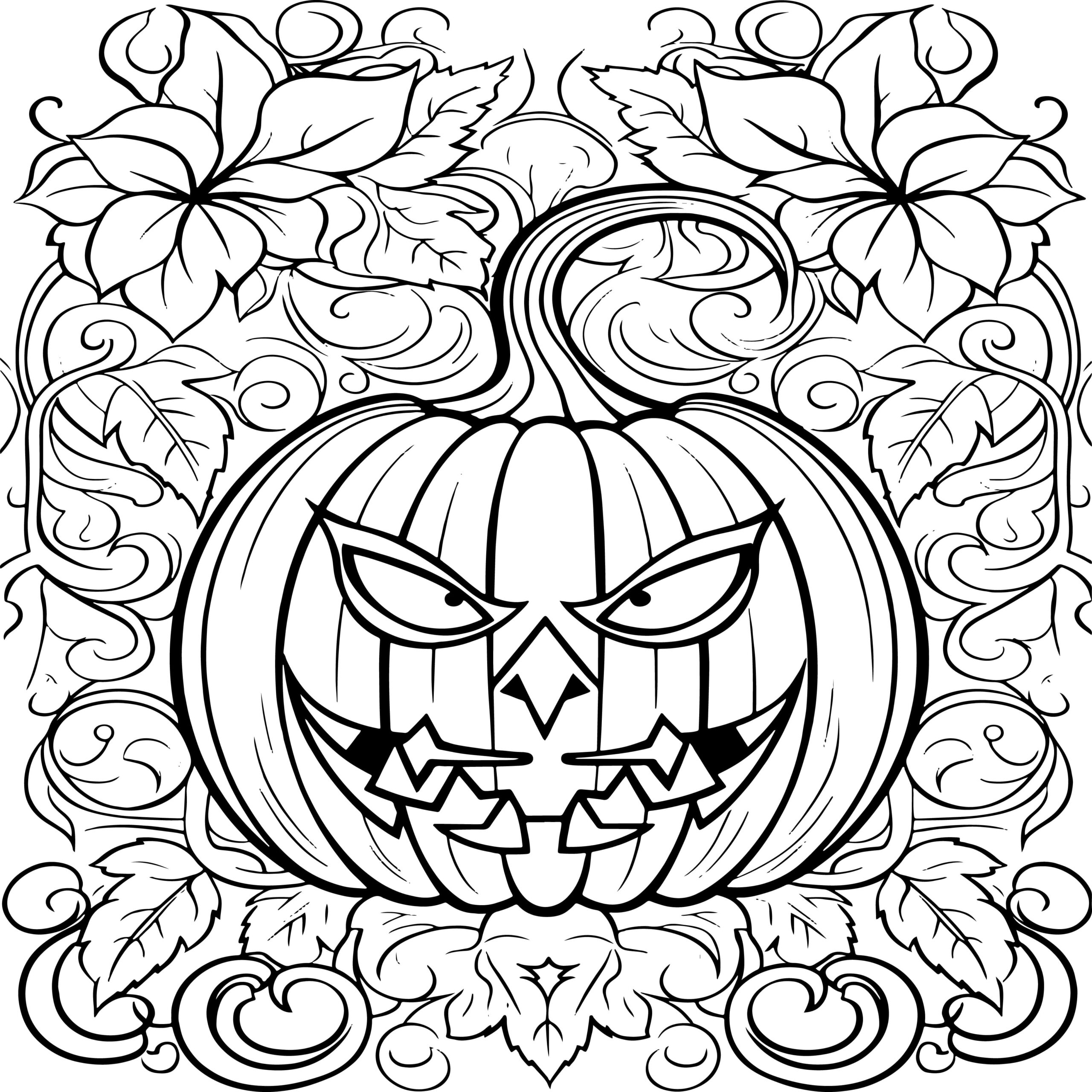 pumpkin pictures to color for halloween