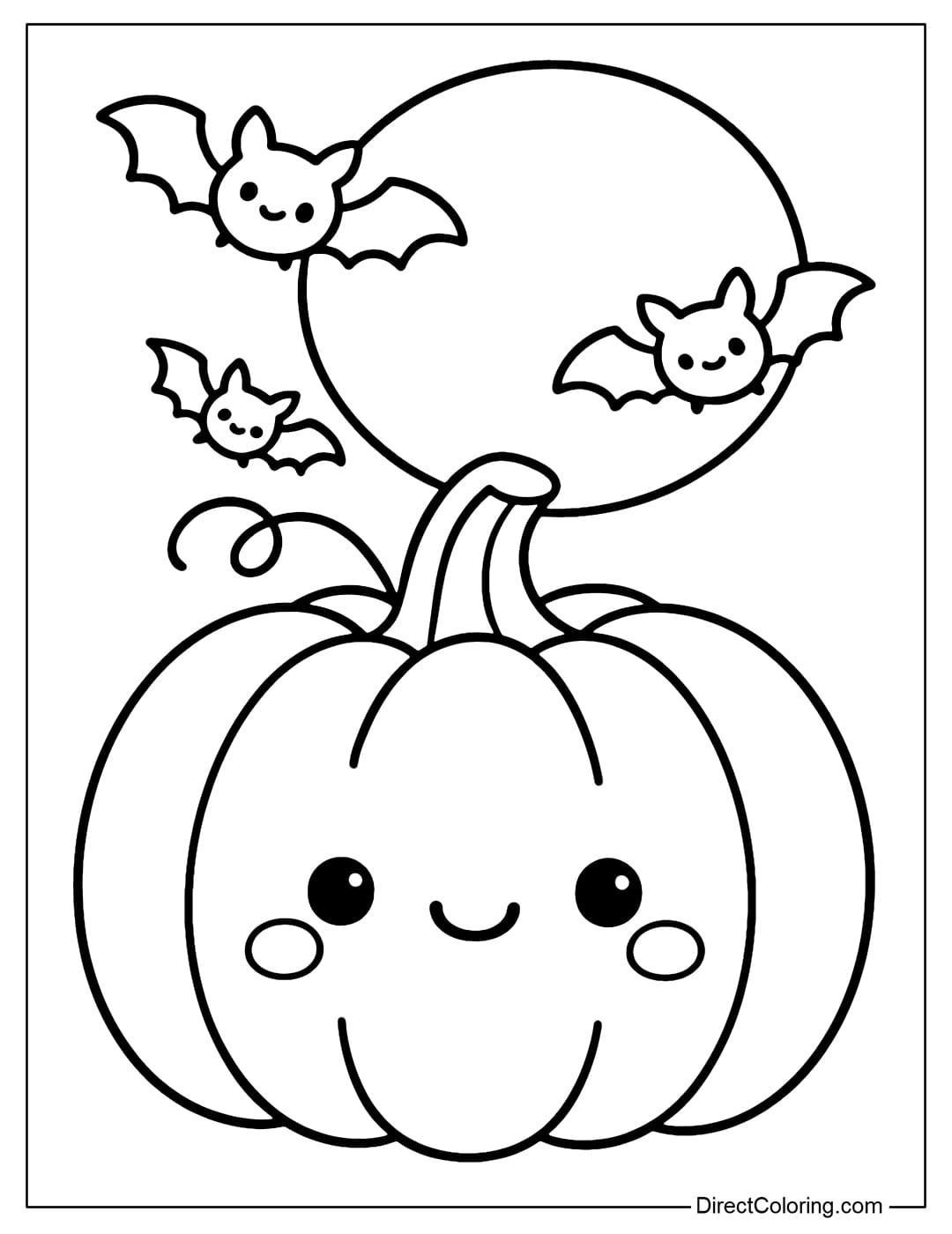 Pumpkin Pictures To Color For Halloween
