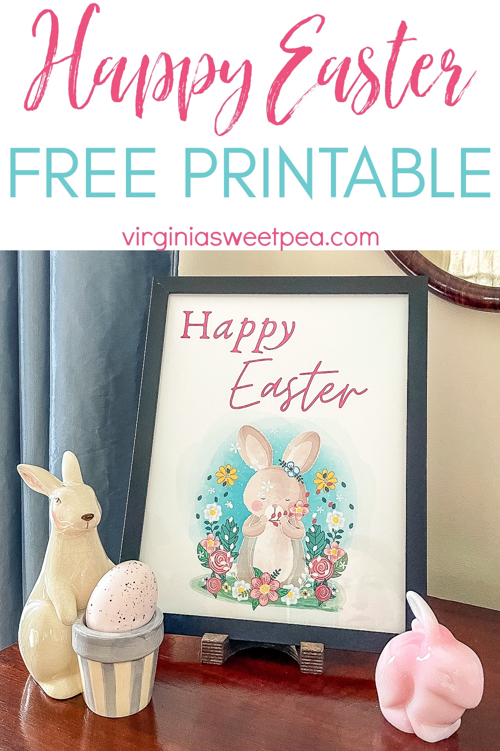 Happy Easter Free Printable Sweet Pea