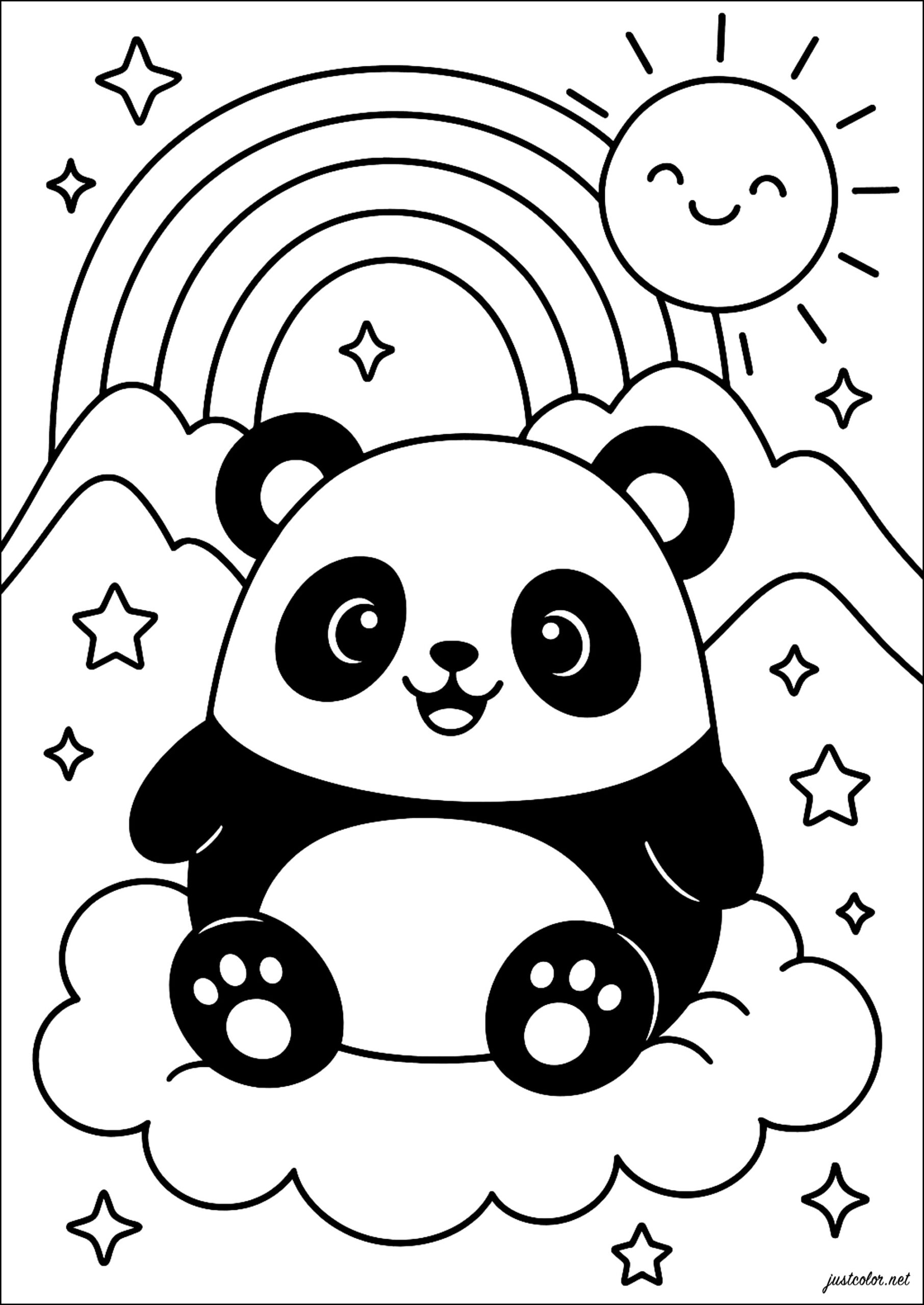 Coloring Pictures Of Pandas