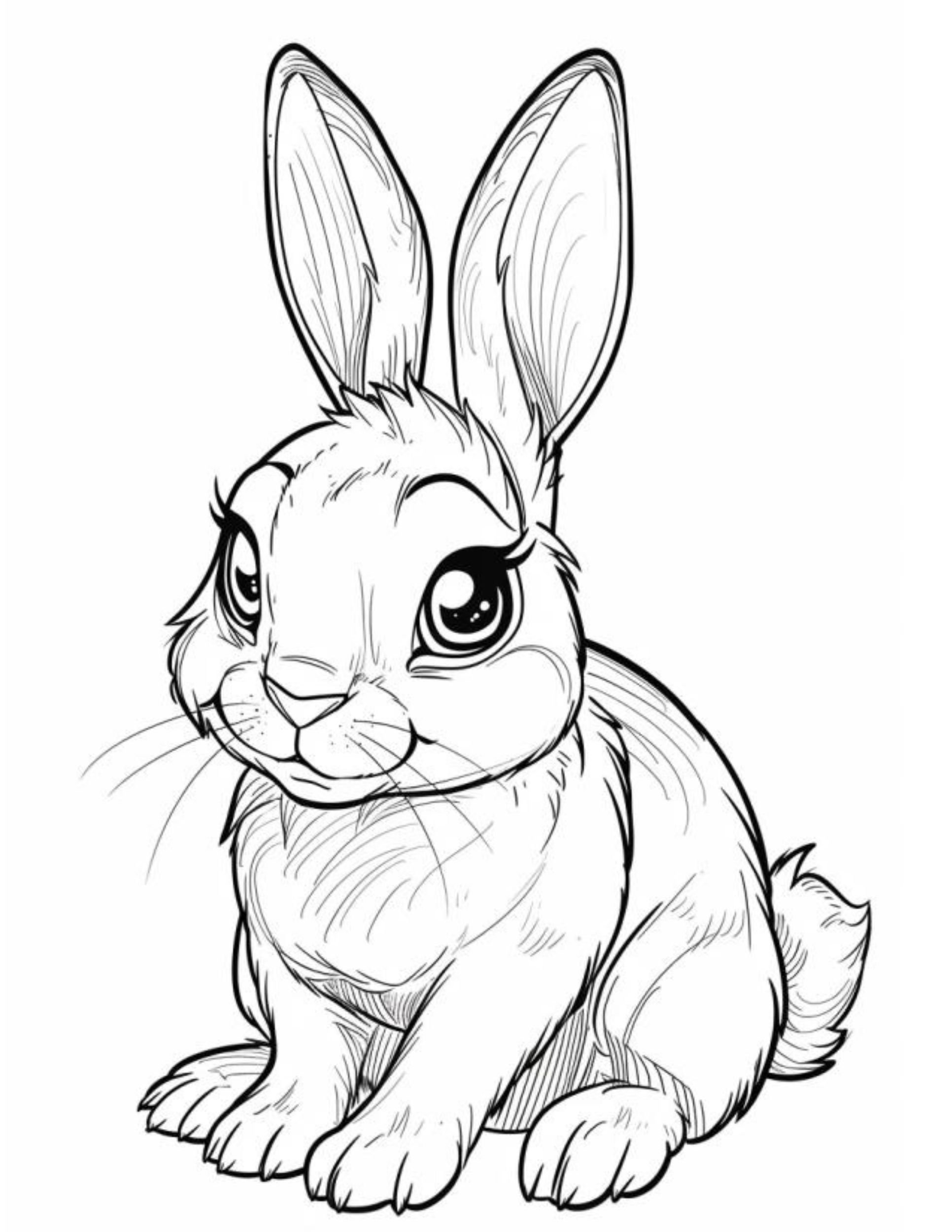coloring pages for easter bunny