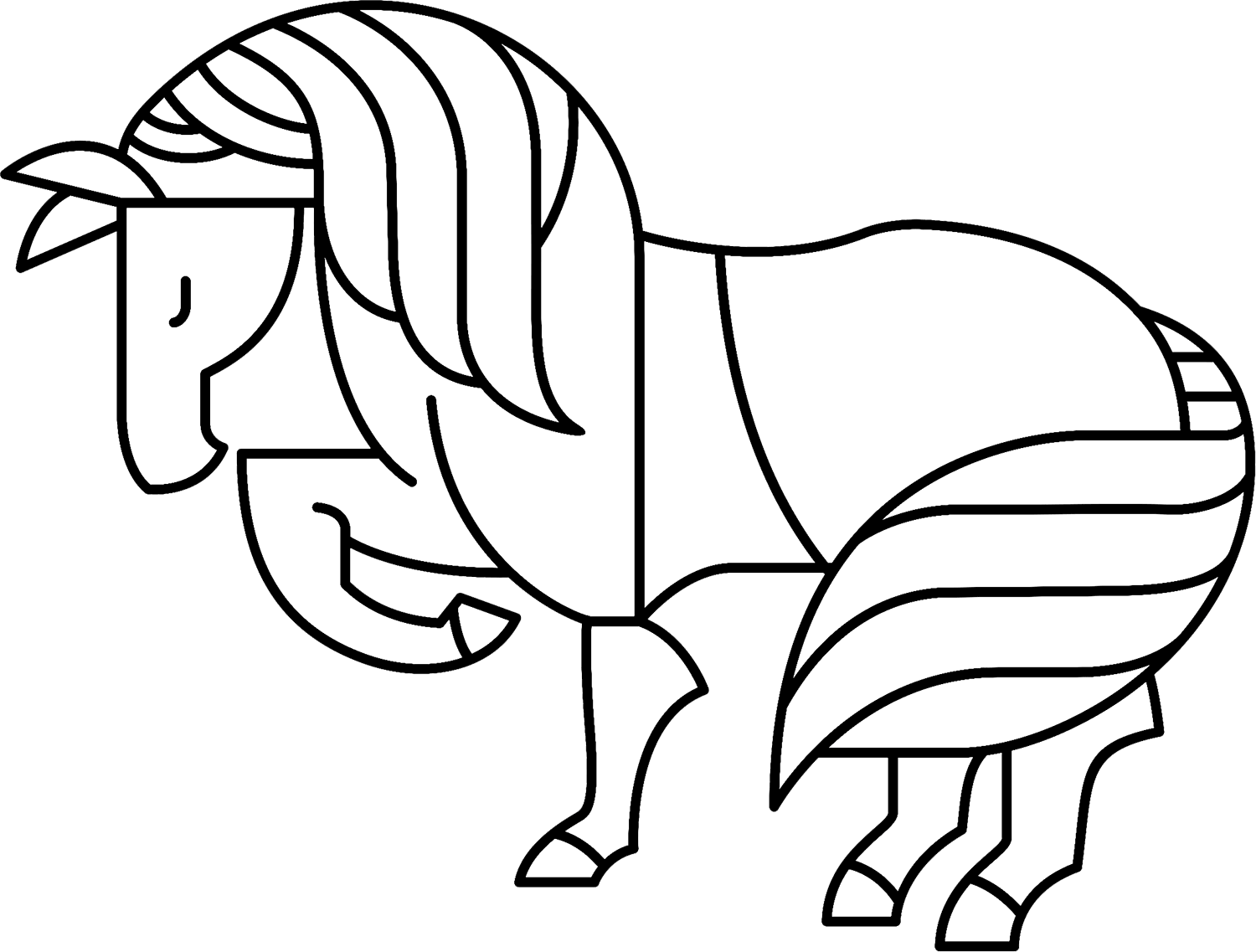 Horse Coloring Page Free Printable