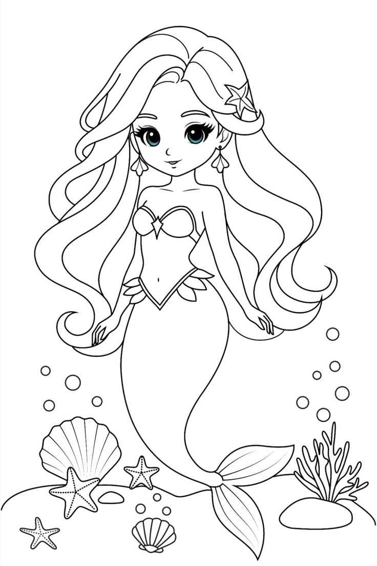 mermaid printable coloring pages mermaid printable coloring pages