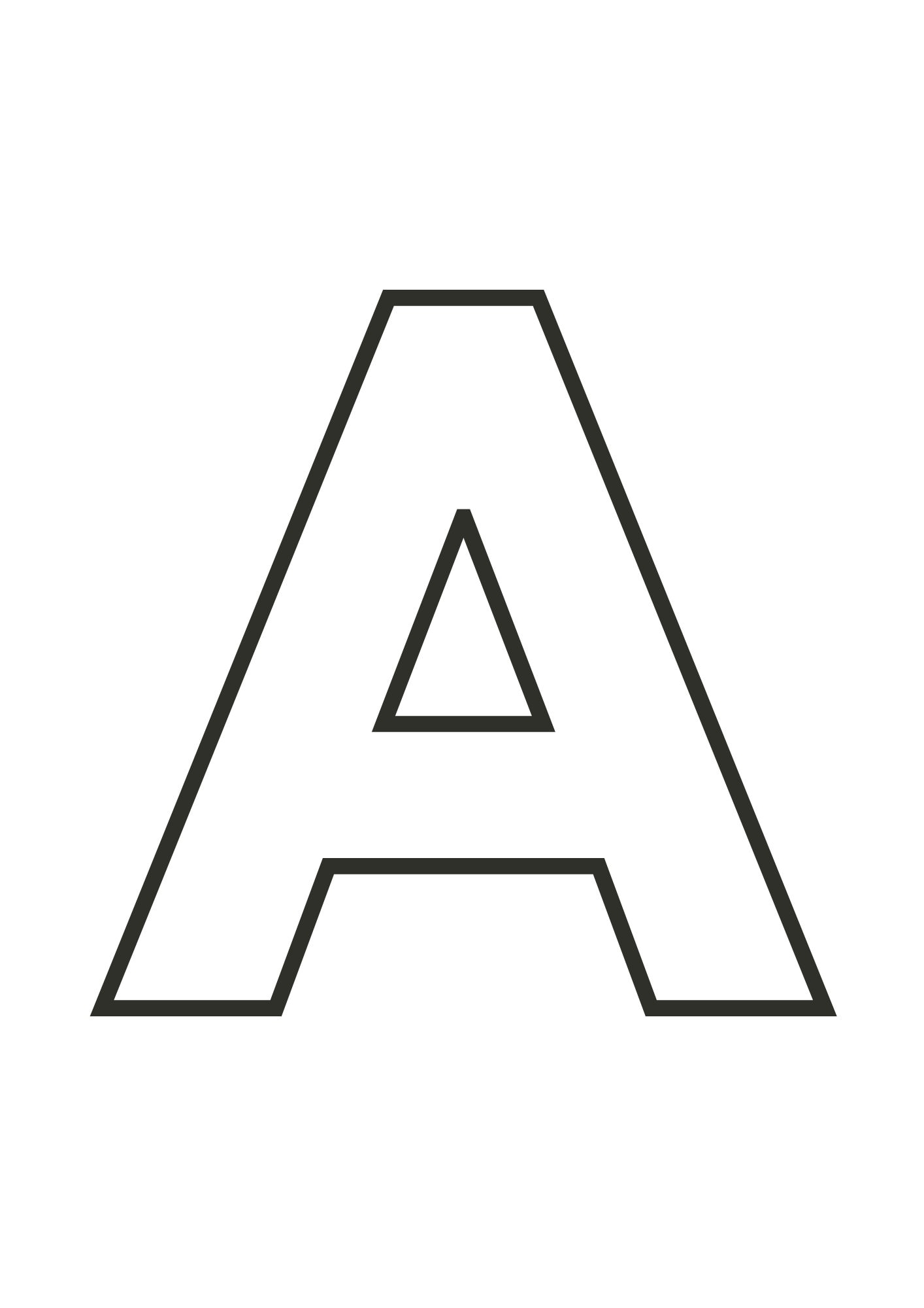 Large Printable Letter Stencils