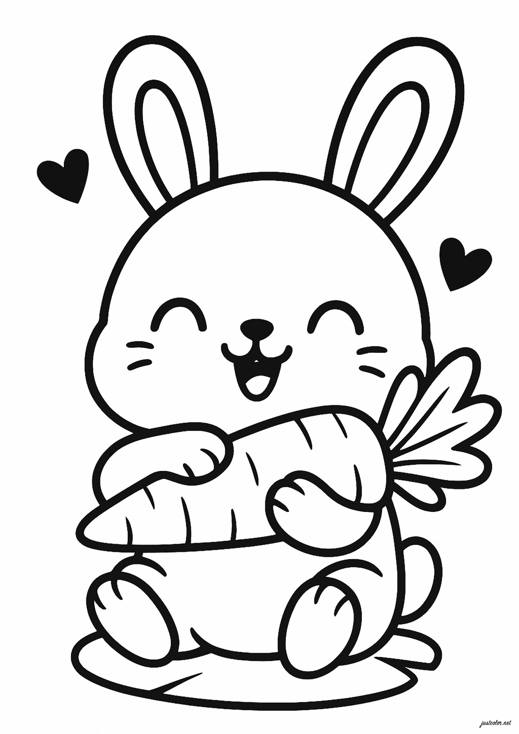 Printable Bunny Coloring Sheets