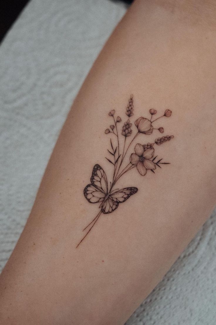 Tattoos Pictures Of Butterflies And Flowers